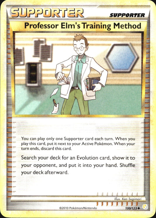 Professor Elm's Training Method 100/123 HeartGold & SoulSilver Pokemon NM