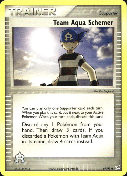 Team Aqua Schemer 69/95 Common Team Magma vs Team Aqua Pokemon Near Mint