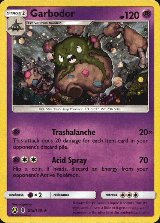 Garbodor 51a/145 Cosmos Holo Guardians Rising Pokemon Near Mint