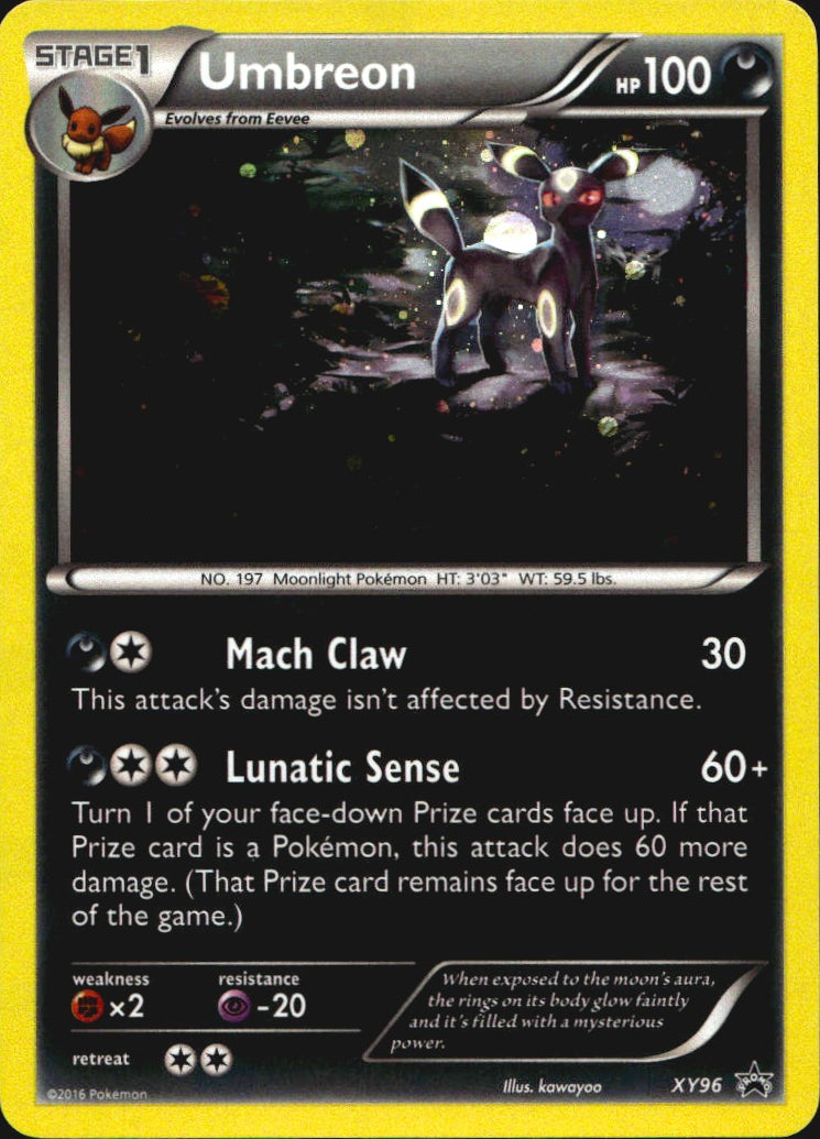 Umbreon XY96 Promo XY Black Star Promos Pokemon Near Mint