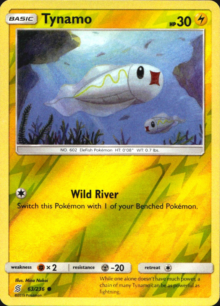 Tynamo 63/236 Common Unified Minds Pokemon Near Mint