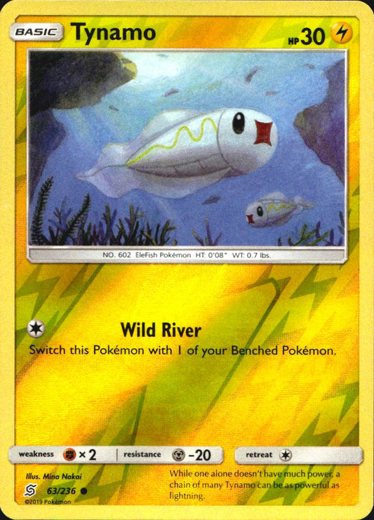 Tynamo 63/236 Common Unified Minds Pokemon Near Mint