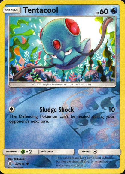 Tentacool 23/145 Common Guardians Rising Pokemon Reverse Holo Near Mint