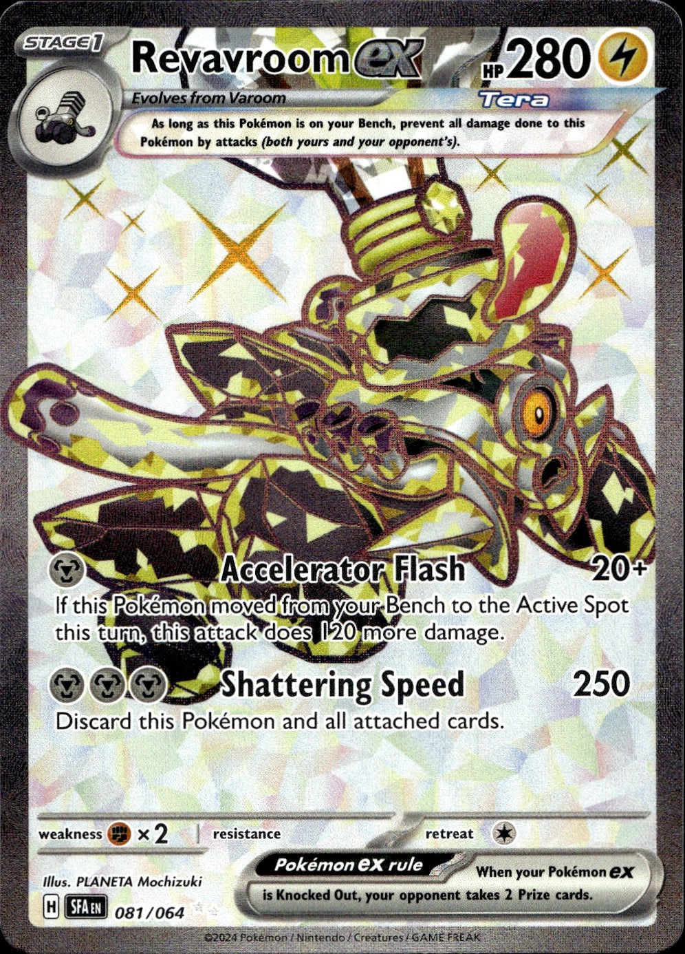 Revavroom ex 81/64 Ultra Rare Shrouded Fable Pokemon Near Mint