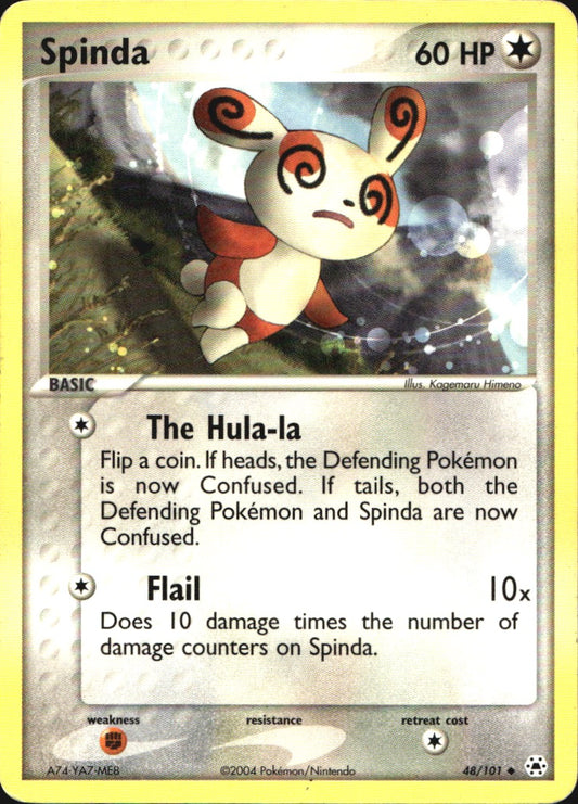 Spinda 48/101 Uncommon Hidden Legends Pokemon Near Mint