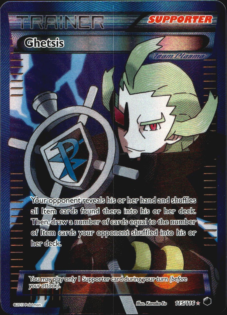 Ghetsis 115/116 Rare Ultra Plasma Freeze Pokemon Near Mint