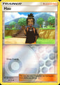 Hau 61/73 Uncommon Shining Legends Pokemon Reverse Holo Near Mint