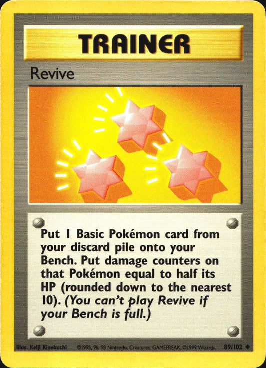 Revive 89/102 Uncommon Base Set Unlimited Pokemon Near Mint
