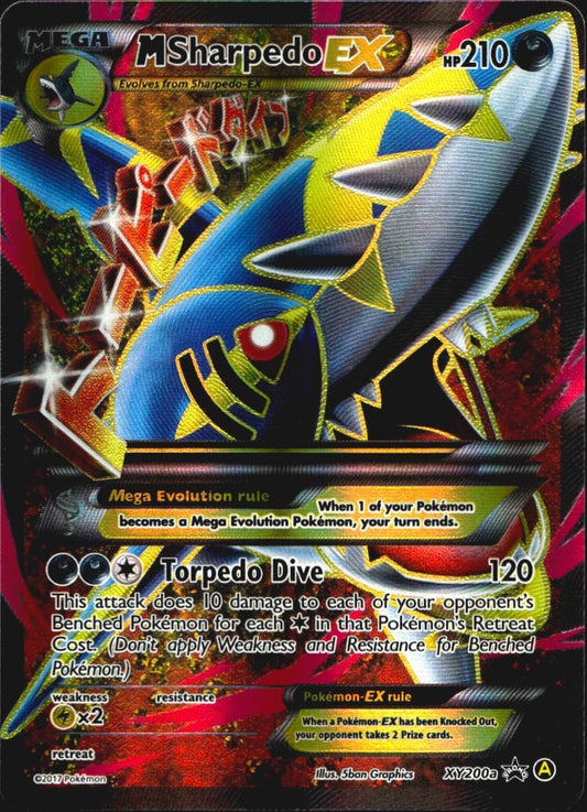 M Sharpedo EX XY200A Promo XY Black Star Promos Pokemon Near Mint
