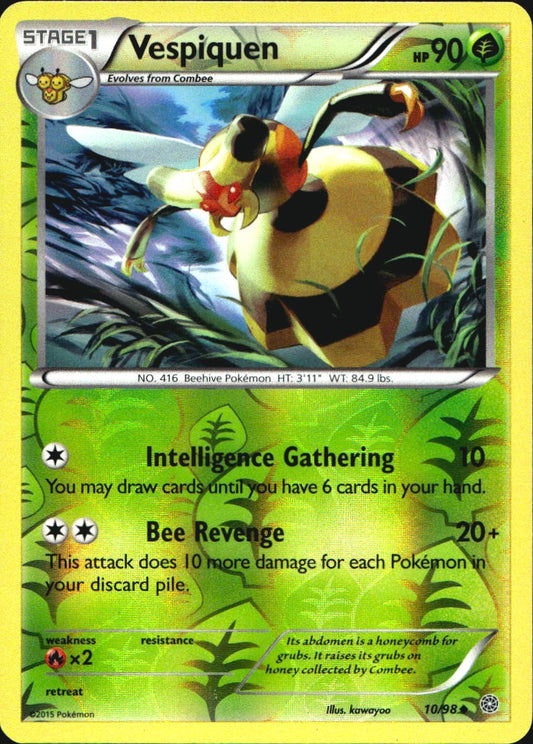 Vespiquen 10/98 Uncommon Ancient Origins Pokemon Reverse Holo Near Mint