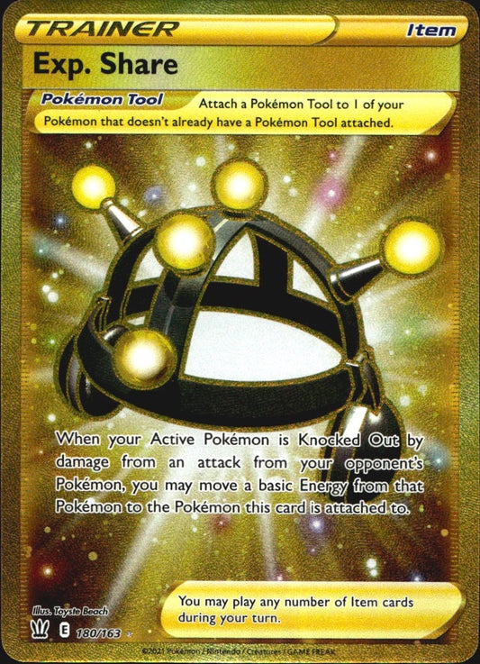 Exp. Share 180/163 Secret Rare Battle Styles Near Mint