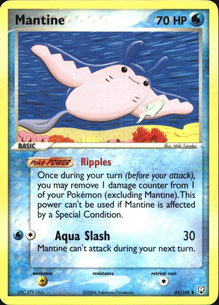 Mantine 45/109 Uncommon Team Rocket Returns Pokemon Near Mint