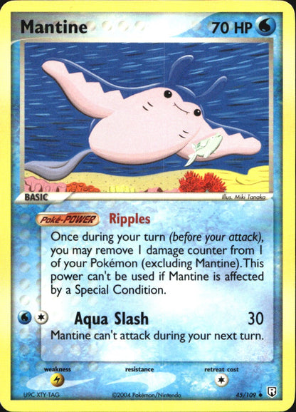 Mantine 45/109 Uncommon Team Rocket Returns Pokemon Near Mint