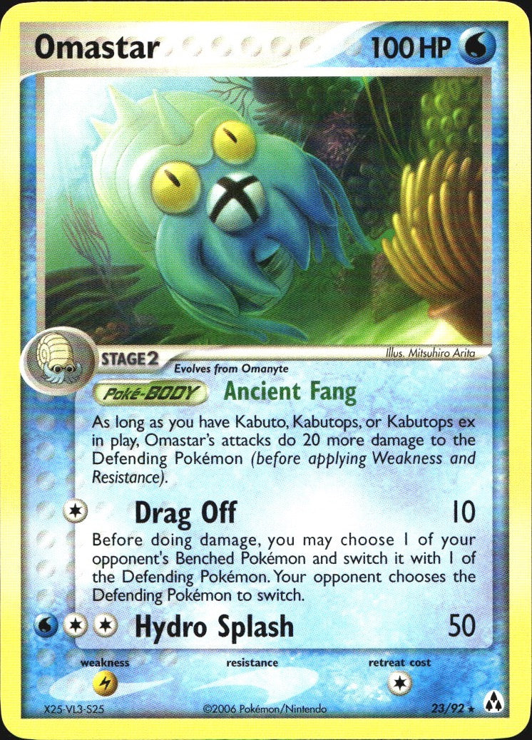 Omastar 23/92 Rare Legend Maker Pokemon Near Mint