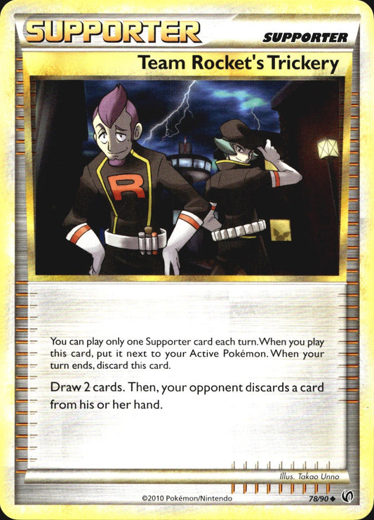 Team Rocket's Trickery 78/90 Uncommon HGSS Undaunted Pokemon Near Mint