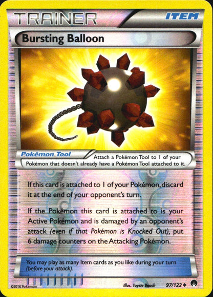 Bursting Balloon 97/122 Uncommon BREAKpoint Pokemon Reverse Holo Near Mint
