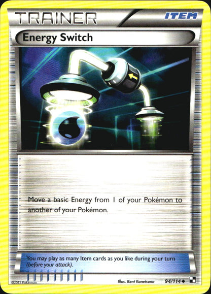 Energy Switch 94/114 Uncommon Black & White Pokemon Near Mint