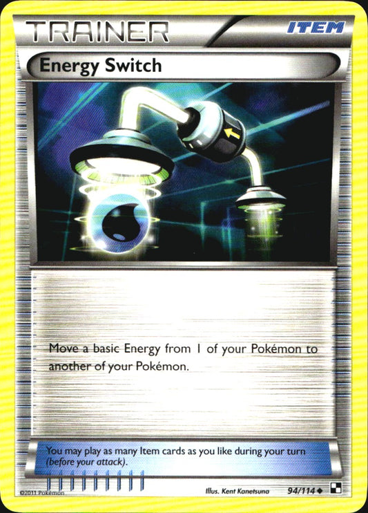 Energy Switch 94/114 Uncommon Black & White Pokemon Near Mint