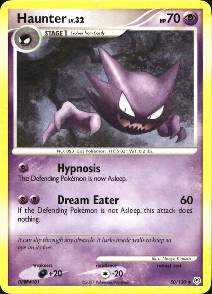 Haunter 50/130 Uncommon Diamond & Pearl Pokemon Near Mint
