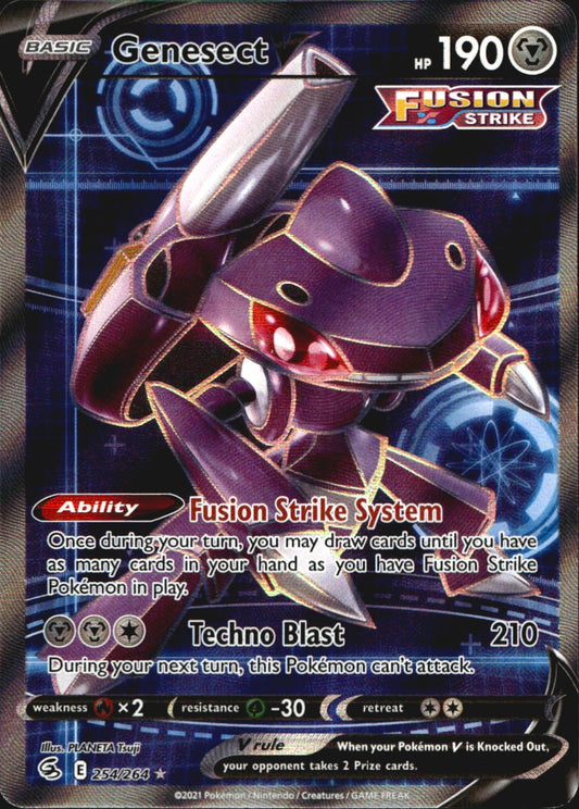 Genesect V 254/264 Rare Ultra Fusion Strike Pokemon Near Mint