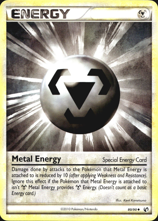 Metal Energy 80/90 Uncommon HGSS Undaunted Pokemon Near Mint