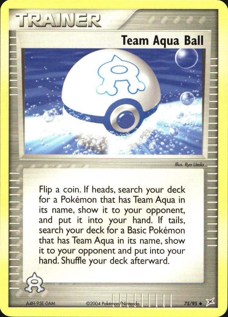 Team Aqua Ball 75/95 Uncommon Team Magma vs Team Aqua Pokemon Near Mint