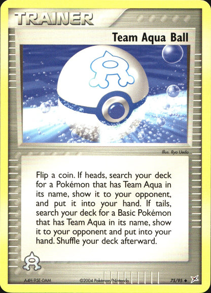 Team Aqua Ball 75/95 Uncommon Team Magma vs Team Aqua Pokemon Near Mint