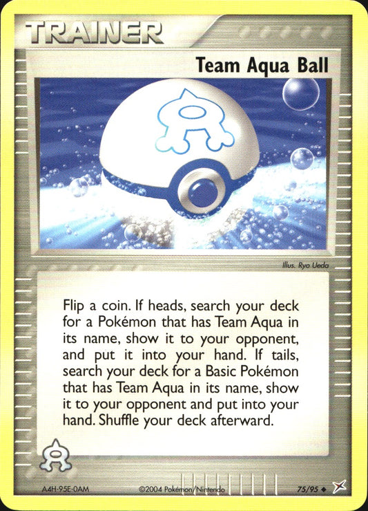 Team Aqua Ball 75/95 Uncommon Team Magma vs Team Aqua Pokemon Near Mint