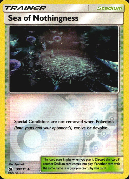 Sea of Nothingness 99/111 Uncommon Crimson Invasion Pokemon Reverse Holo NM