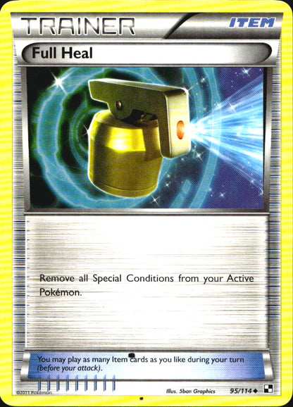 Full Heal 95/114 Uncommon Black & White Pokemon Near Mint