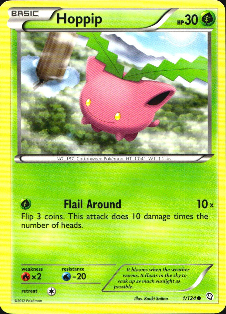 Hoppip 1/124 Common Dragons Exalted Pokemon Near Mint