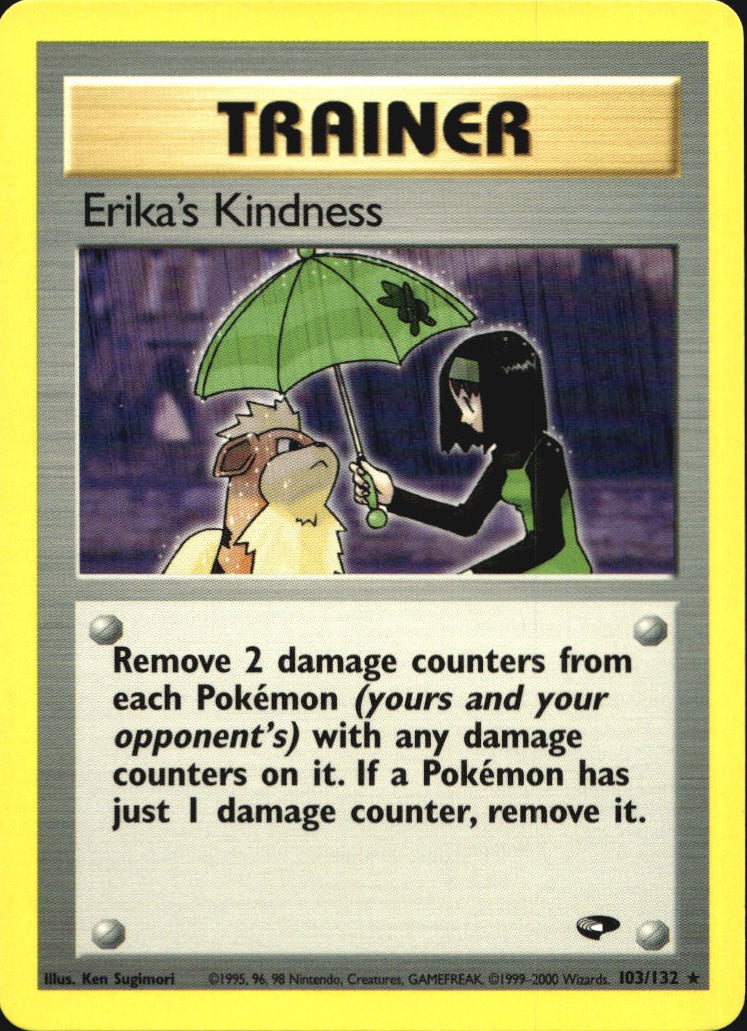 Erika's Kindness 103/132 Rare Gym Challenge Pokemon Near Mint