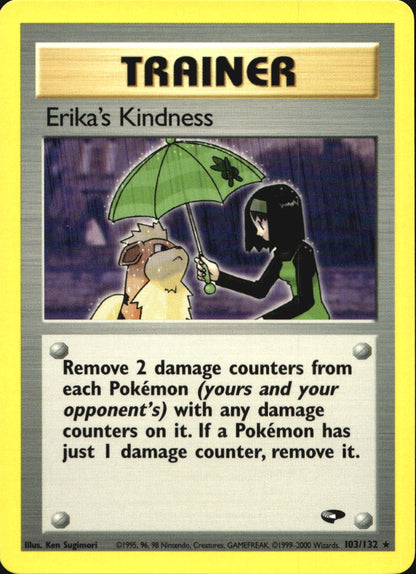 Erika's Kindness 103/132 Rare Gym Challenge Pokemon Near Mint