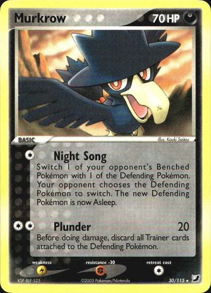 Murkrow 30/115 Rare Unseen Forces Pokemon Near Mint