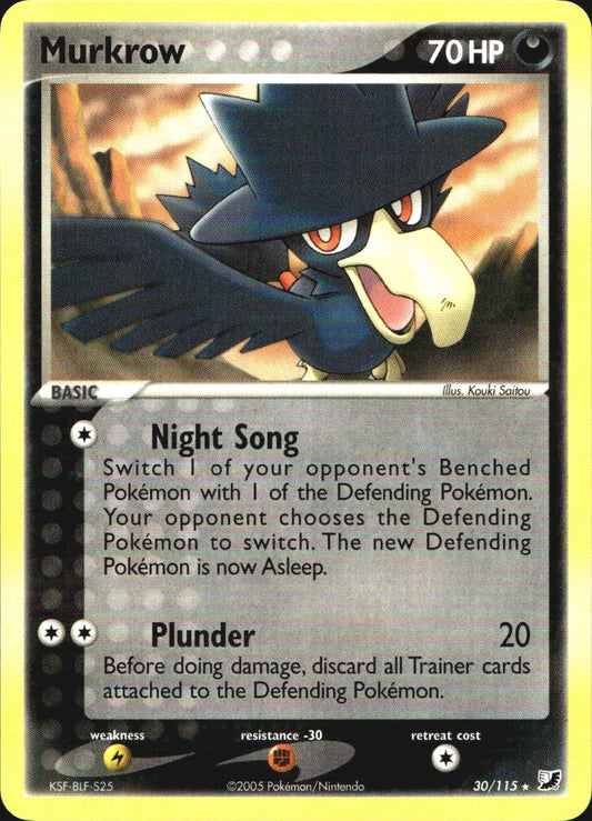 Murkrow 30/115 Rare Unseen Forces Pokemon Near Mint
