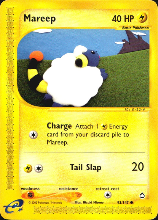 Mareep 93 Common Aquapolis Pokemon Near Mint