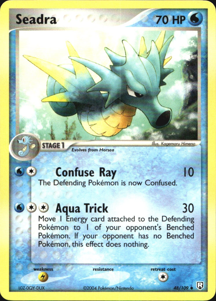 Seadra 48/109 Uncommon Team Rocket Returns Pokemon Near Mint