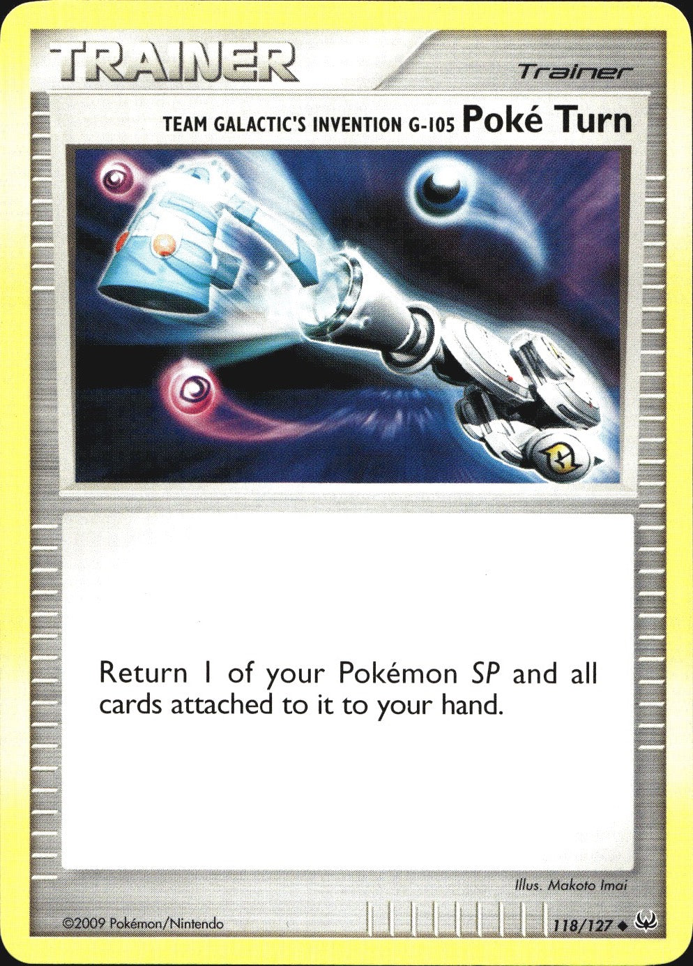 Team Galactic's Invention G-105 Poke Turn 118/127 Uncommon Platinum Pokemon NM