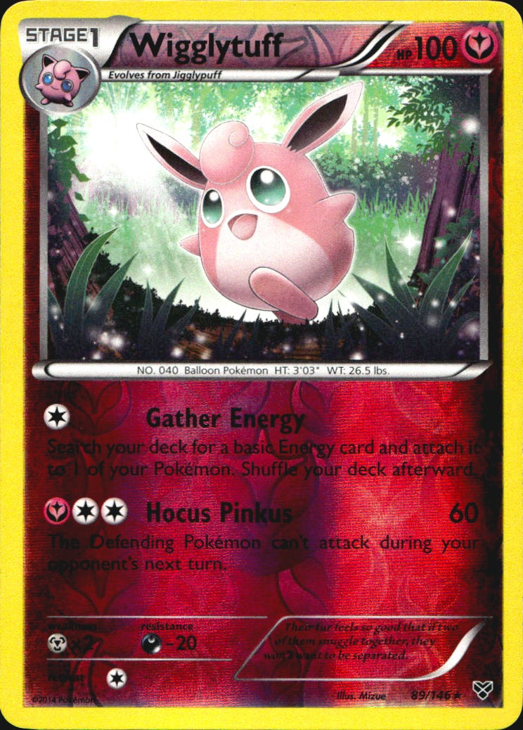 Wigglytuff 89/146 Rare XY Pokemon Reverse Holo Near Mint