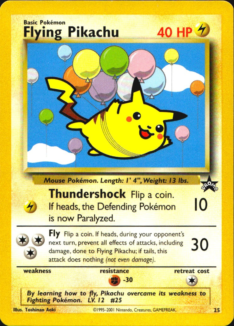 Flying Pikachu 25 Promo Wizards Black Star Promos Pokemon Near Mint