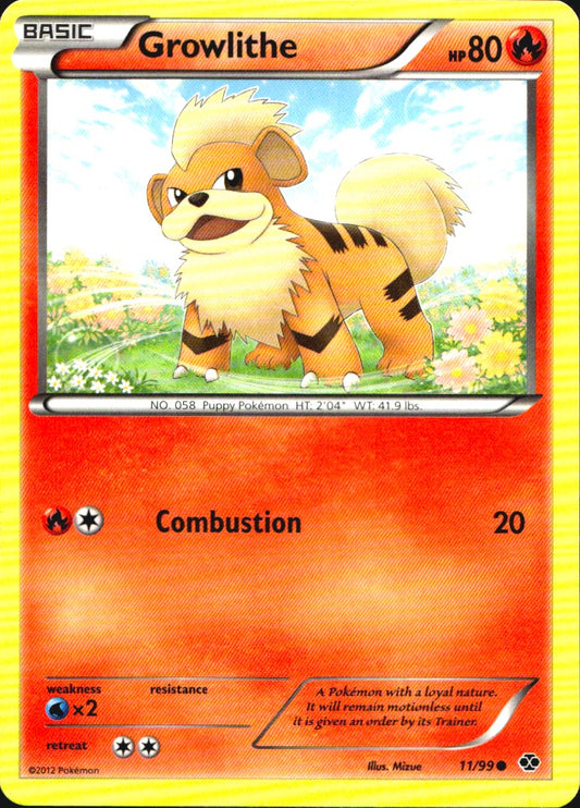 Growlithe 11/99 Common Next Destinies Pokemon Near Mint
