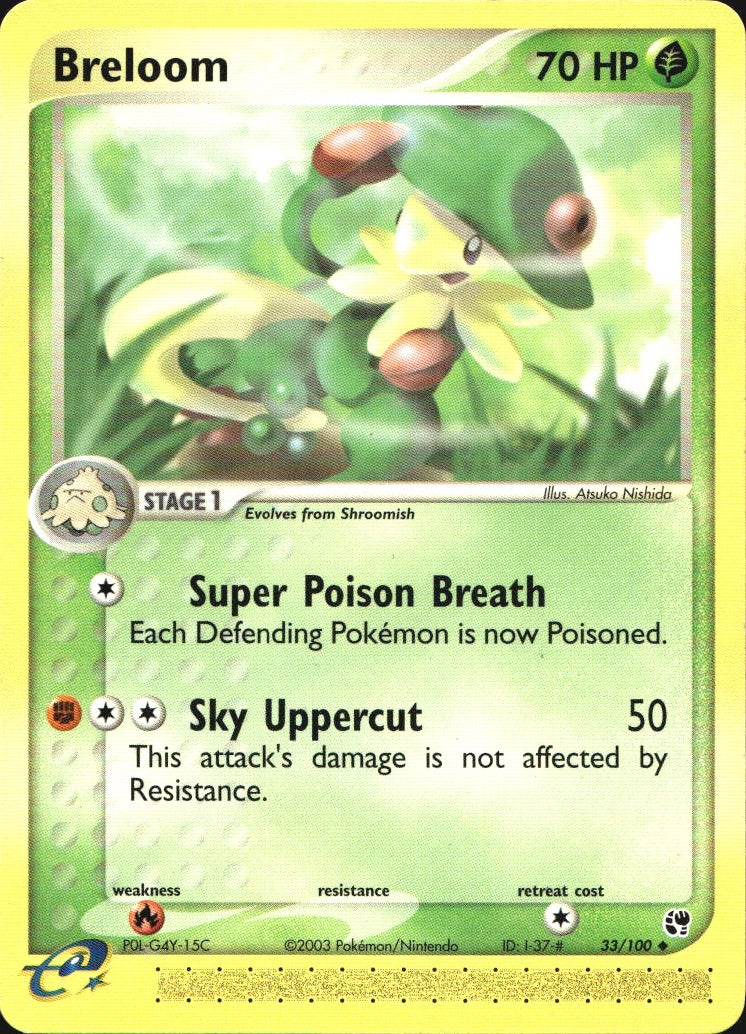 Breloom 33/100 Uncommon Sandstorm Pokemon Near Mint