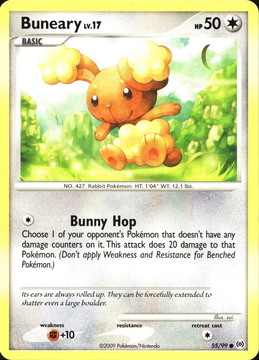 Buneary 55/99 Common Arceus Pokemon Near Mint