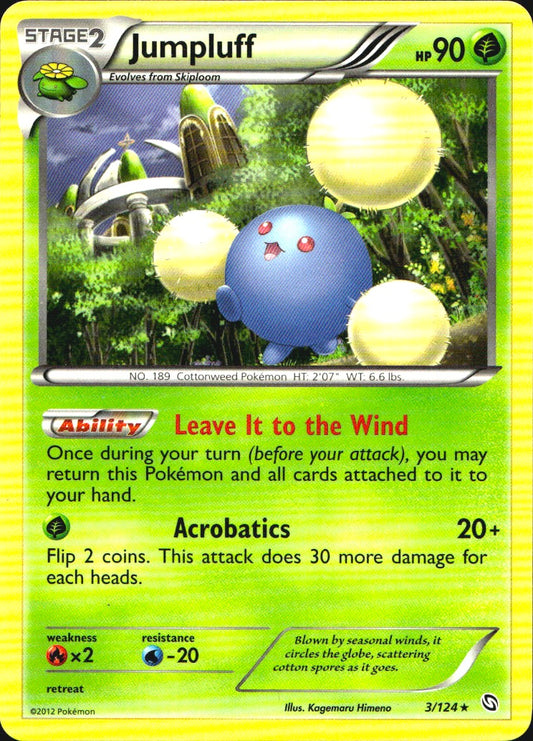 Jumpluff 3/124 Rare Dragons Exalted Pokemon Near Mint