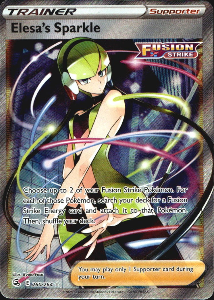 Elesa's Sparkle 260/264 Rare Ultra Fusion Strike Pokemon Near Mint