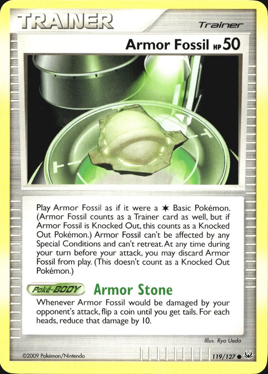 Armor Fossil 119/127 Common Platinum Pokemon Near Mint