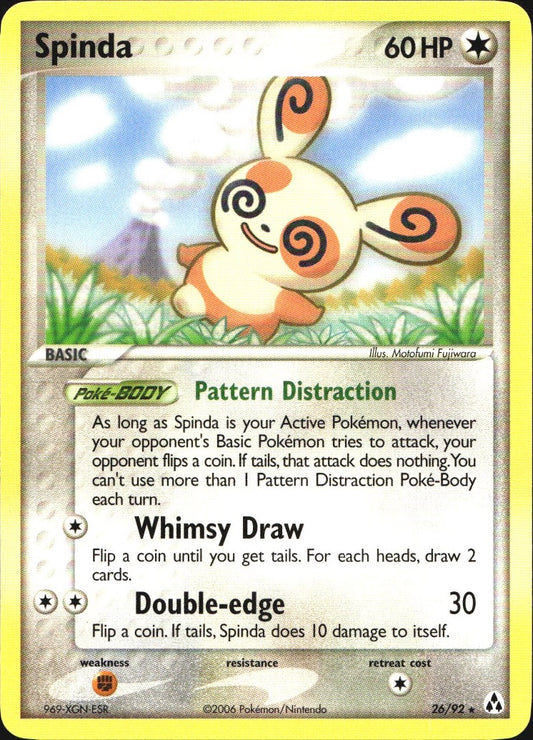 Spinda 26/92 Rare Legend Maker Pokemon Near Mint