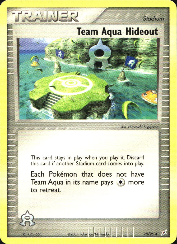 Team Aqua Hideout 78/95 Uncommon Team Magma vs Team Aqua Pokemon Near Mint