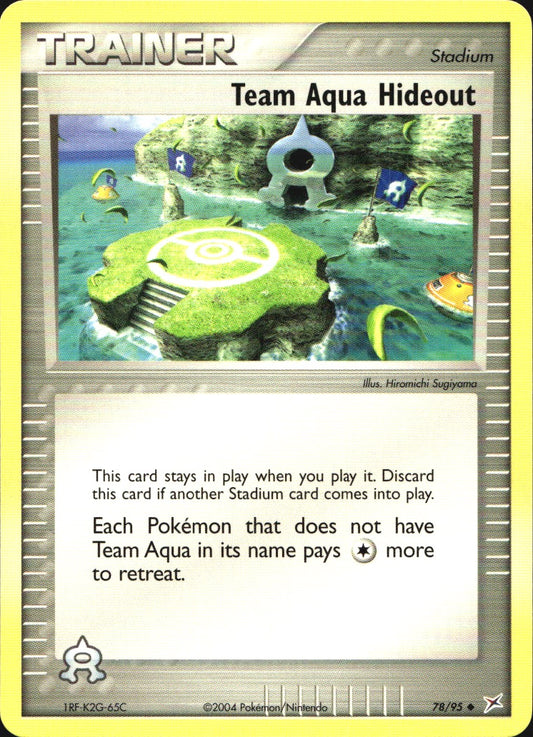Team Aqua Hideout 78/95 Uncommon Team Magma vs Team Aqua Pokemon Near Mint