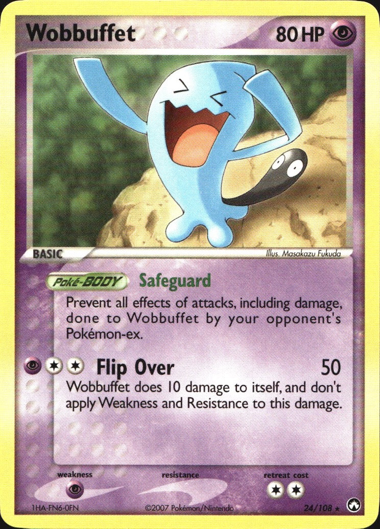 Wobbuffet 24/108 Rare Power Keepers Pokemon Near Mint